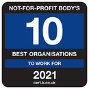 not for profit body's best organisations to work for 2021